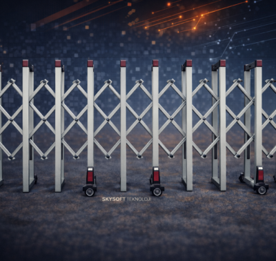 SKYSFT TK 4 Metre Akordiyon Bariyer Sistemi