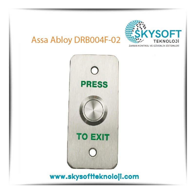 Assa Abloy DRB004F 02 Paslanmaz Çıkış Butonu Gömme Tip
