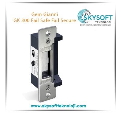 Gem Gianni GK 300 Fail Safe Fail Secure Elektrikli Kilit Karşılığı Bas Aç