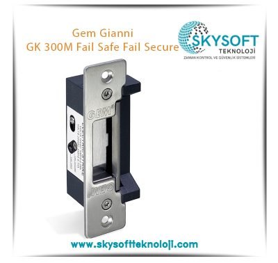 Gem Gianni GK 300M Fail Safe Fail Secure Elektrikli Kilit Karşılığı Bas Aç