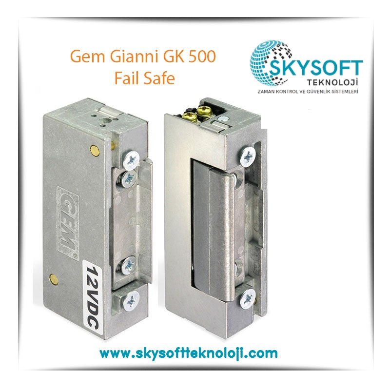 Gem Gianni GK 500 Fail Safe Elektrikli Kilit Karşılığı Bas Aç