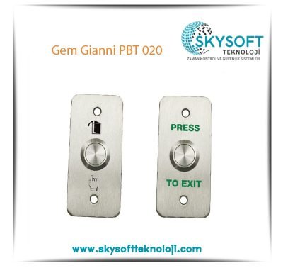 Gem Gianni PBT 020 Paslanmaz Çıkış Butonu Gömme Tip