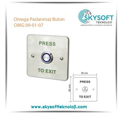 Omega Paslanmaz Buton OMG 09-01-07