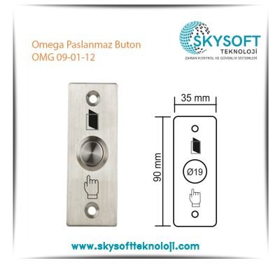 Omega Paslanmaz Buton OMG 09-01-12