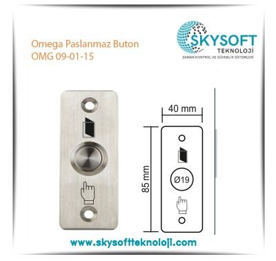 Omega Paslanmaz Buton OMG 09-01-15