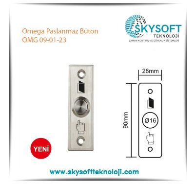 Omega Paslanmaz Buton OMG 09-01-23