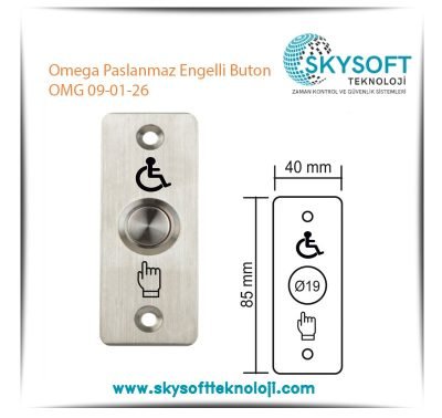 Omega Paslanmaz Engelli Buton OMG 09-01-26