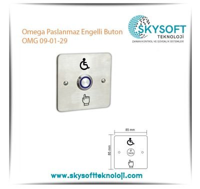 Omega Paslanmaz Engelli Buton OMG 09-01-29