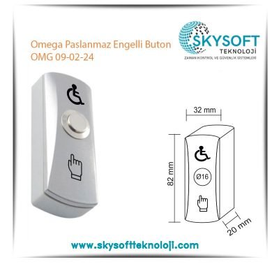 Omega Paslanmaz Engelli Buton OMG 09-02-24