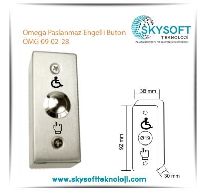 Omega Paslanmaz Engelli Buton OMG 09-02-28