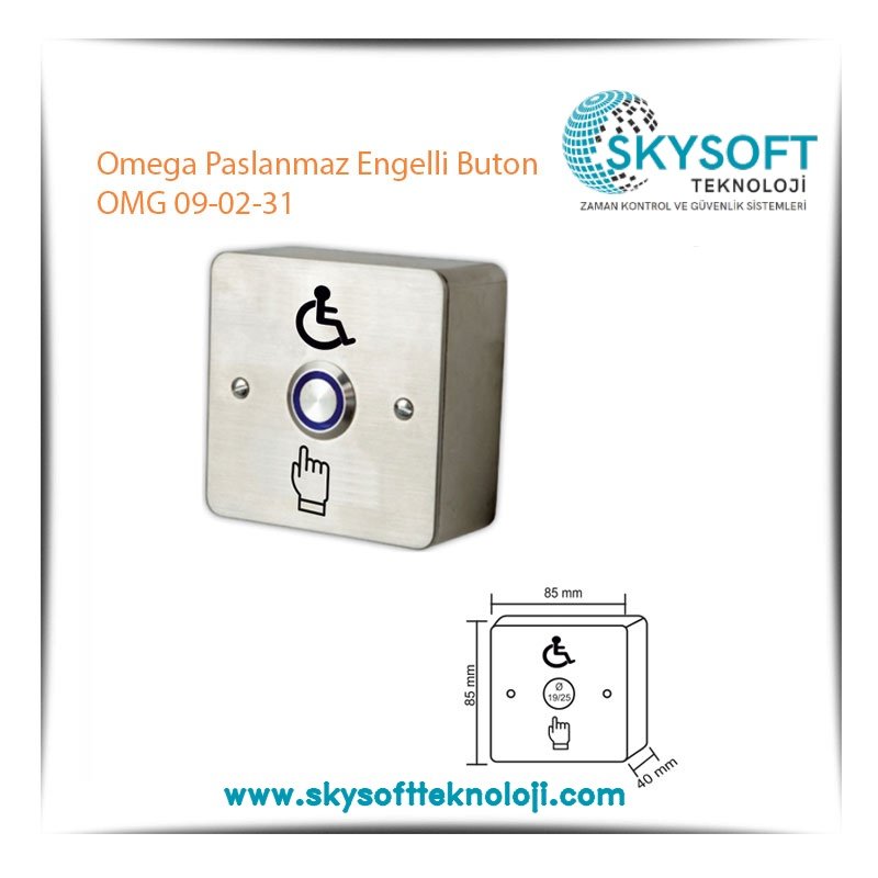 Omega Paslanmaz Engelli Buton OMG 09-02-31
