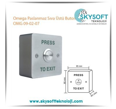 Omega Paslanmaz Sıva Üstü Buton OMG 09-02-07