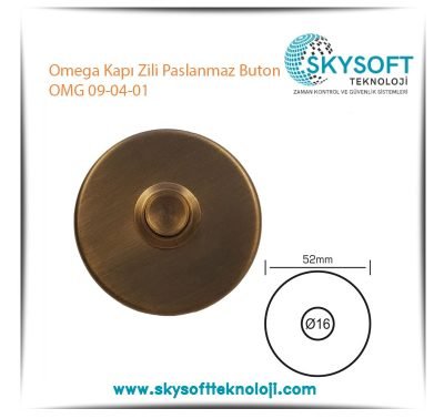 Omega Kapı Zili Paslanmaz Buton OMG 09-04-01