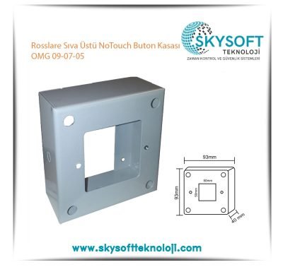 Rosslare Sıva Üstü NoTouch Buton Kasası OMG 09-07-05