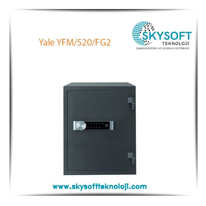 OMEGA Yale 1 25 - SKYSOFT TEKNOLOJİ ZAMAN KONTROL ve GÜVENLİK SİSTEMLERİ Yale Yangın Sertifikalı Kasa Ekstra Büyük Boy YFM 520 FG2