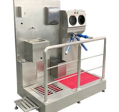 M3100 HİJYEN TURNİKESİ - EL-AYAK - Havuzlu + Fırçalı