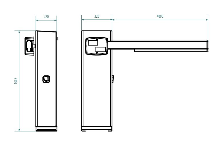 SKYSFT TK Makim T4 Kollu Otopark Bariyeri - Görsel 2