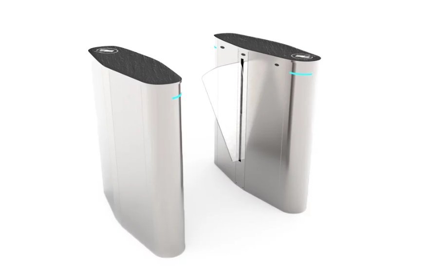 SB 100FL - Açısal Kanatlı Optik Turnike